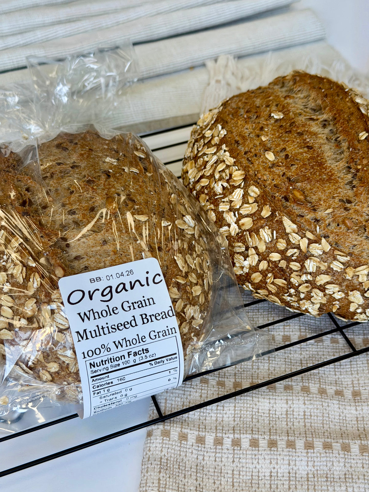 Organic Whole Wheat Multiseed Sourdough