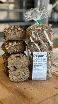 Organic Multiseed Buns Pack of 6