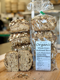 Organic Multiseed Buns Pack of 6