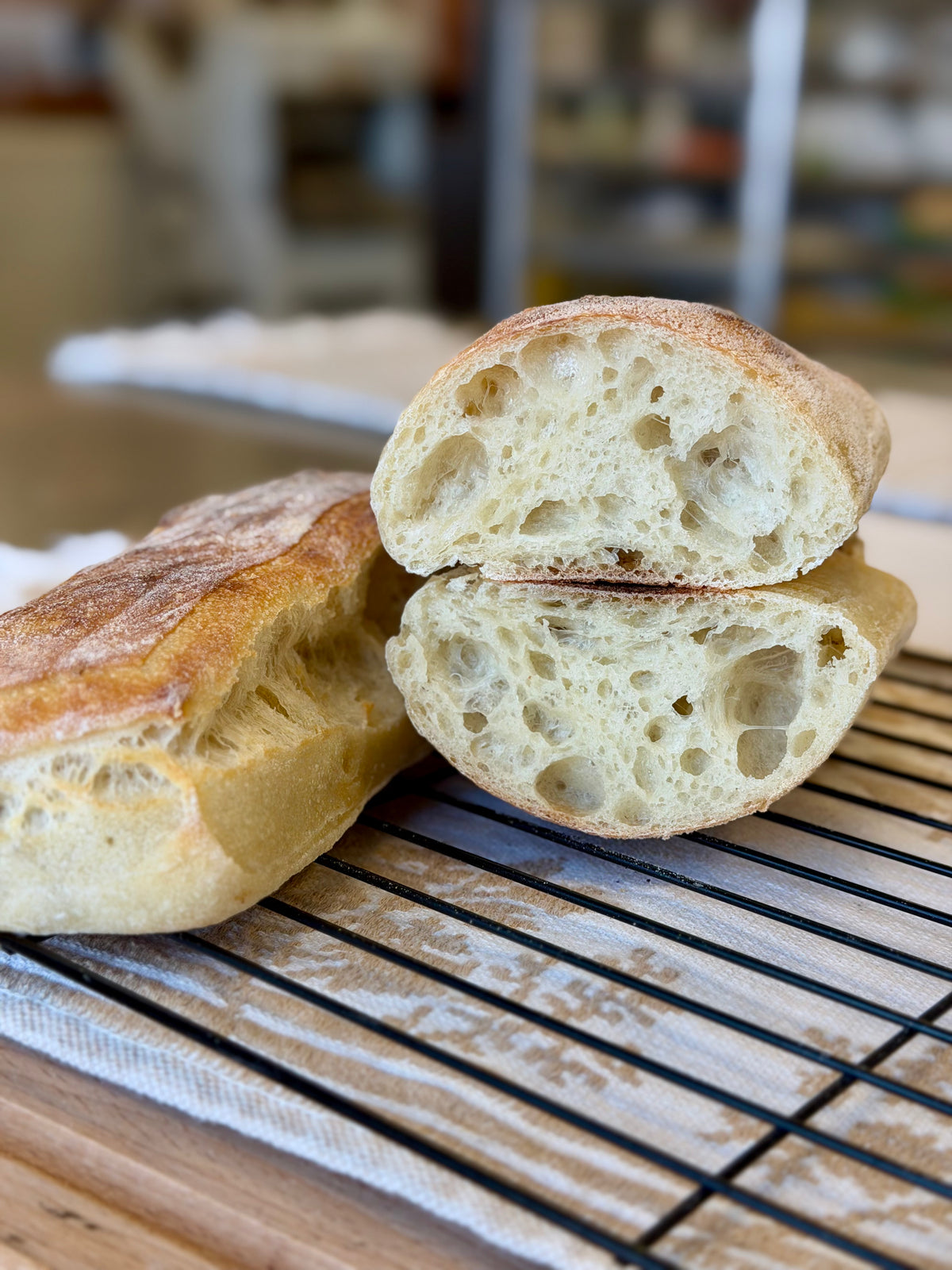 Organic Ciabatta Buns Pack of 6