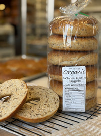 Organic Whole Wheat Bagels Pack of 6