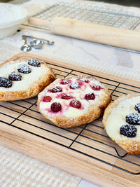 Spelt Ricotta & Sour Cherry Pastry