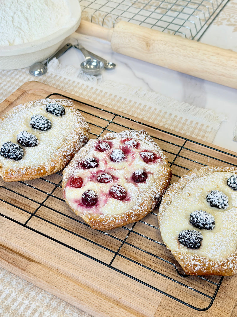 Spelt Ricotta & Sour Cherry Pastry