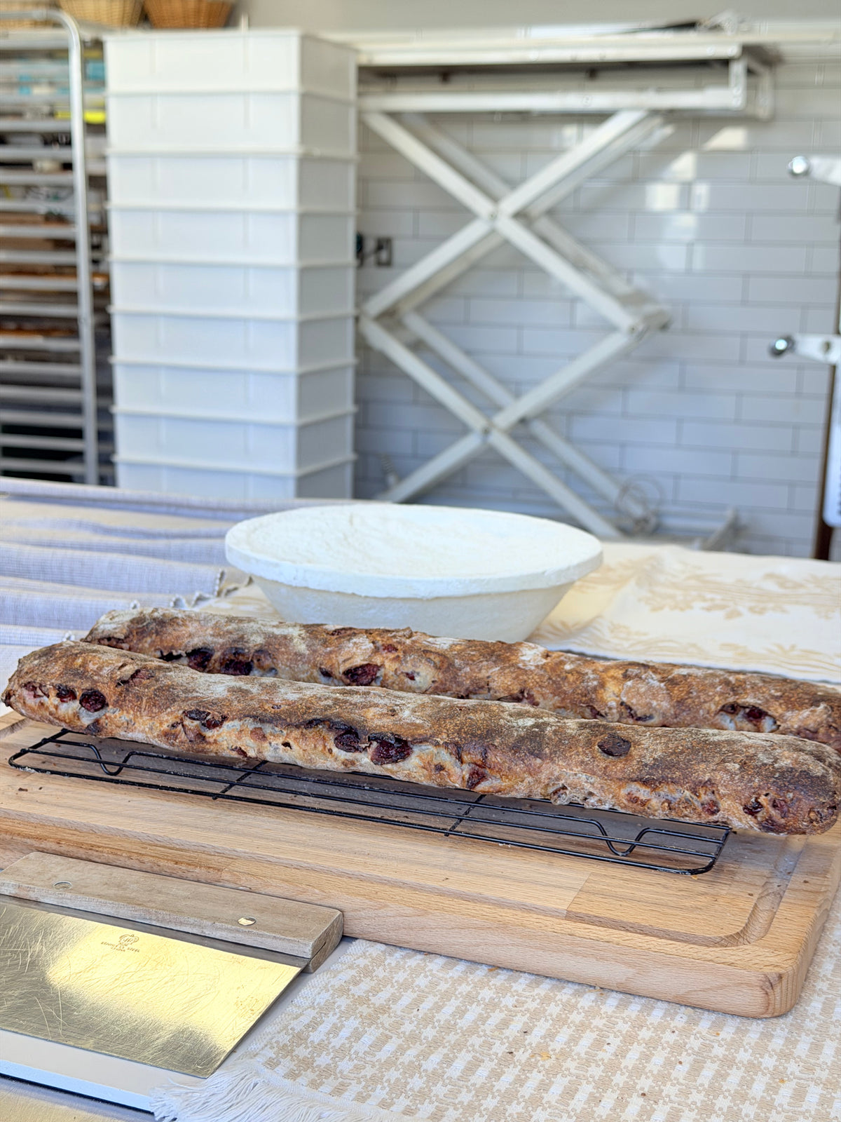 Organic Cranberry & Walnut Baguette