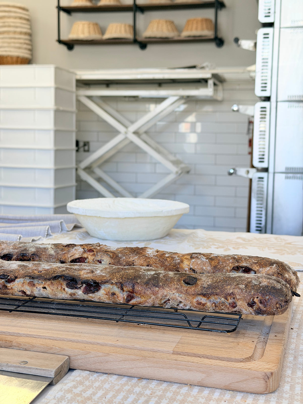 Organic Cranberry & Walnut Baguette