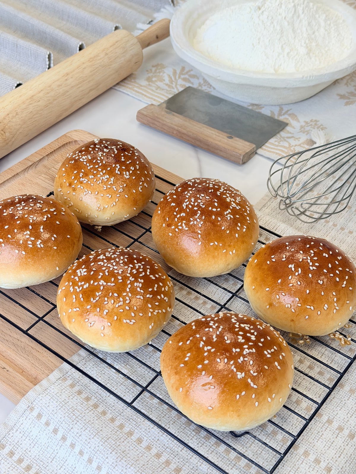Organic Brioche Buns Pack of 6