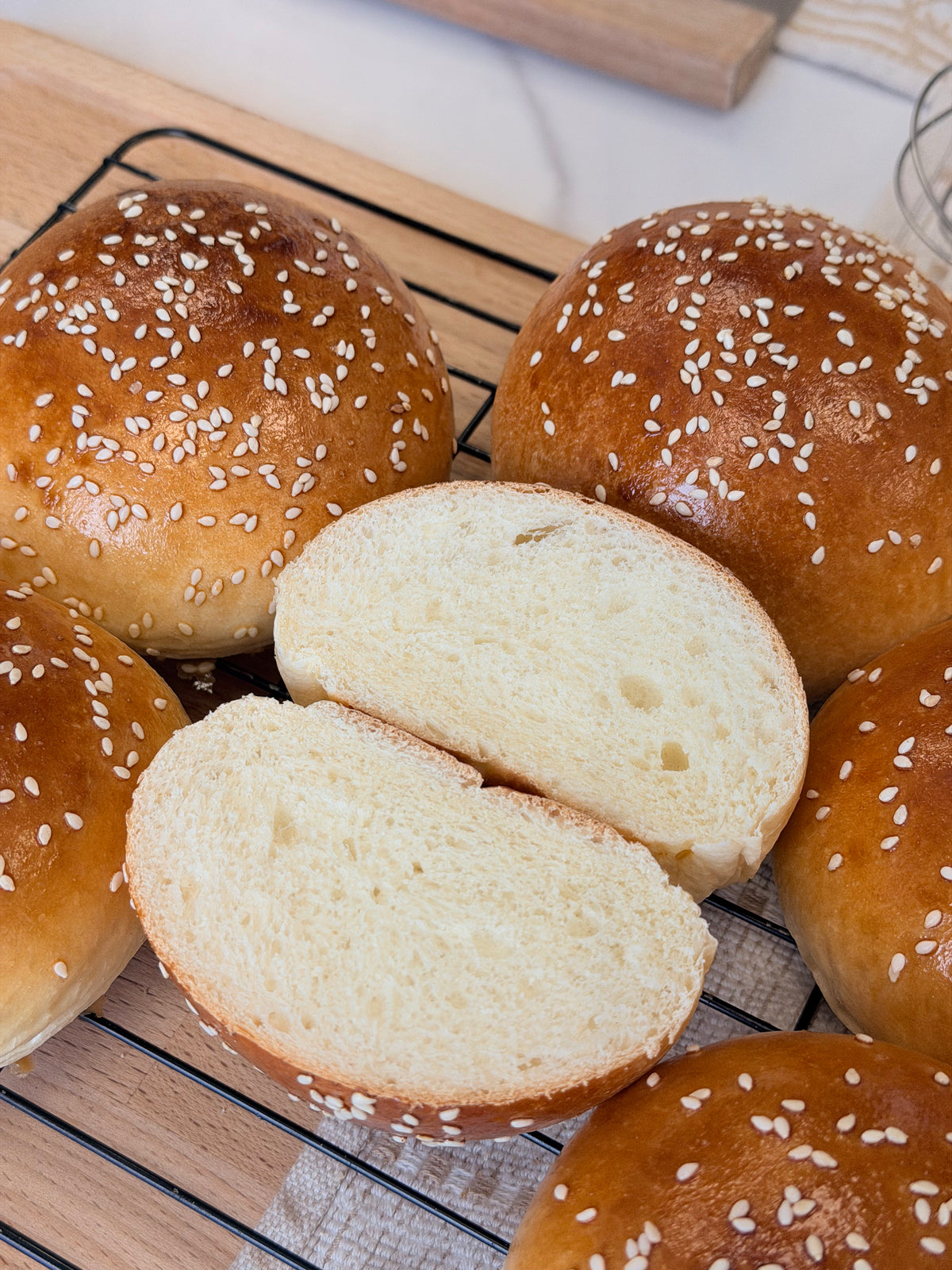 Organic Brioche Buns Pack of 6