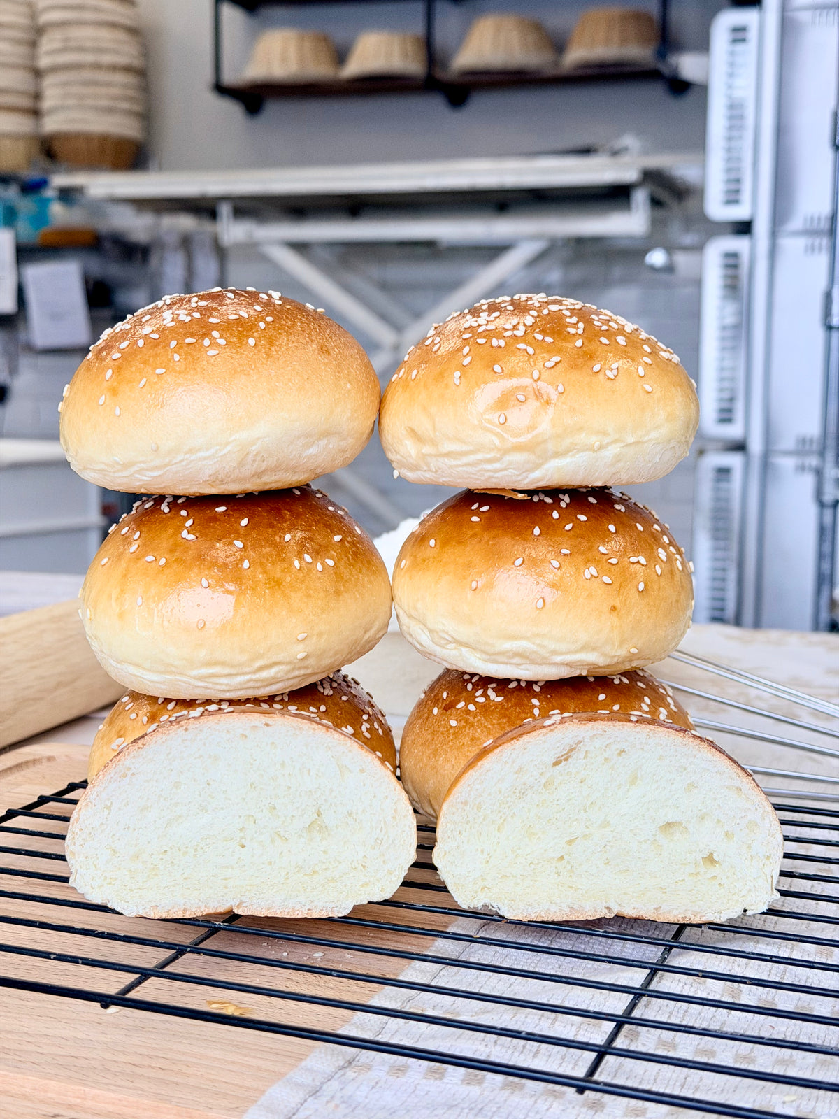 Organic Brioche Buns Pack of 6