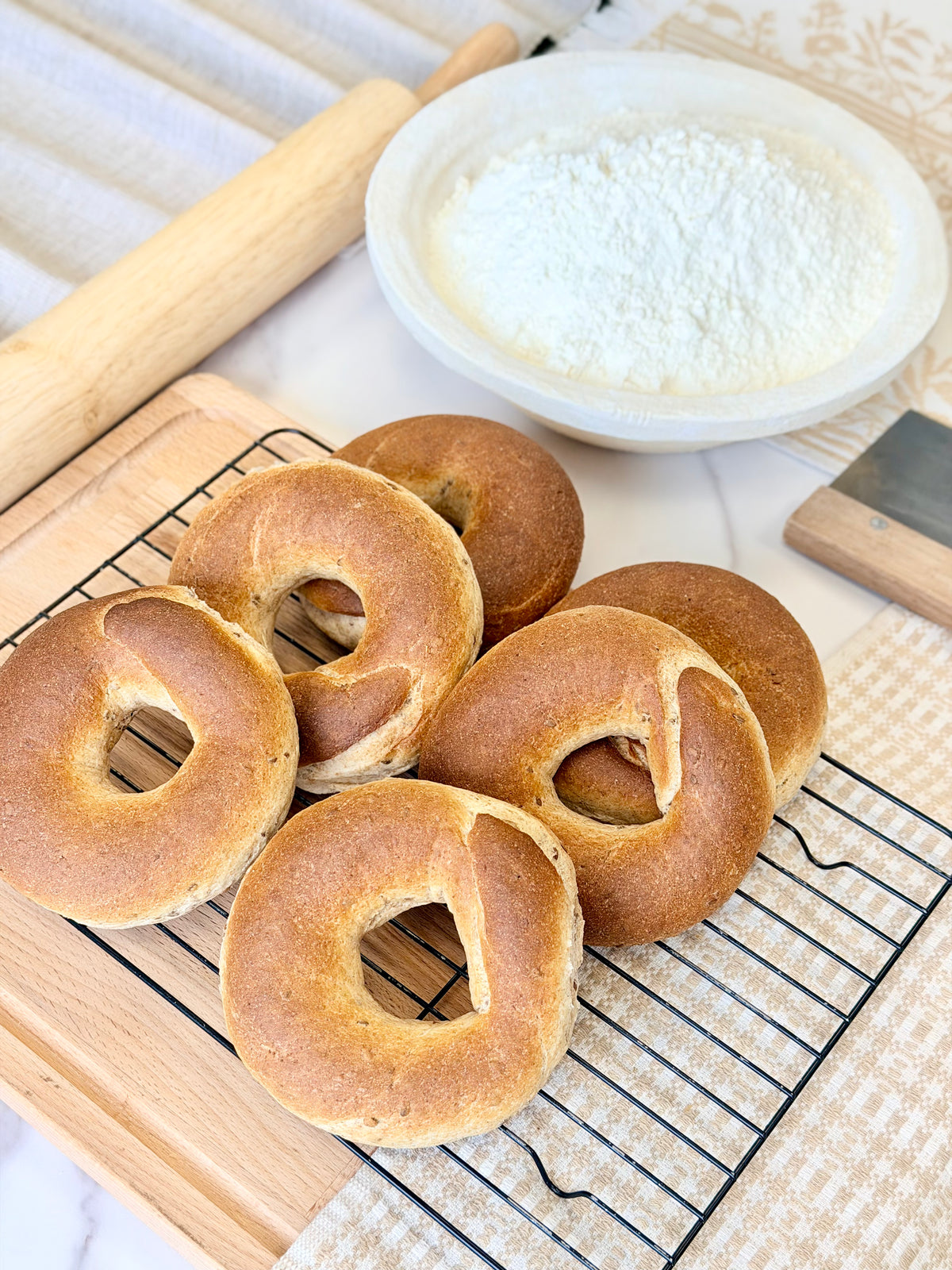 Organic Whole Wheat Bagels Pack of 6