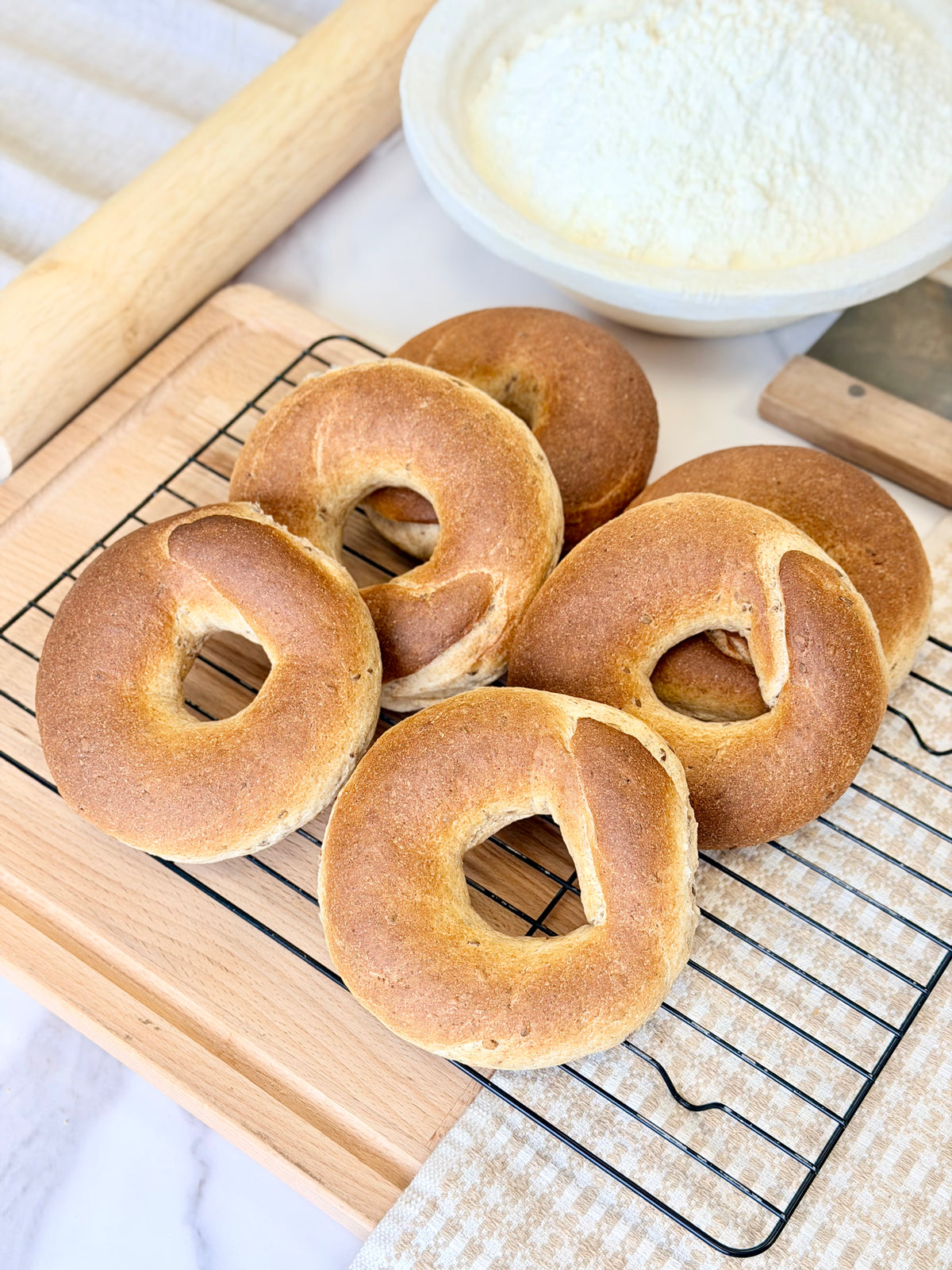Organic Whole Wheat Bagels Pack of 6