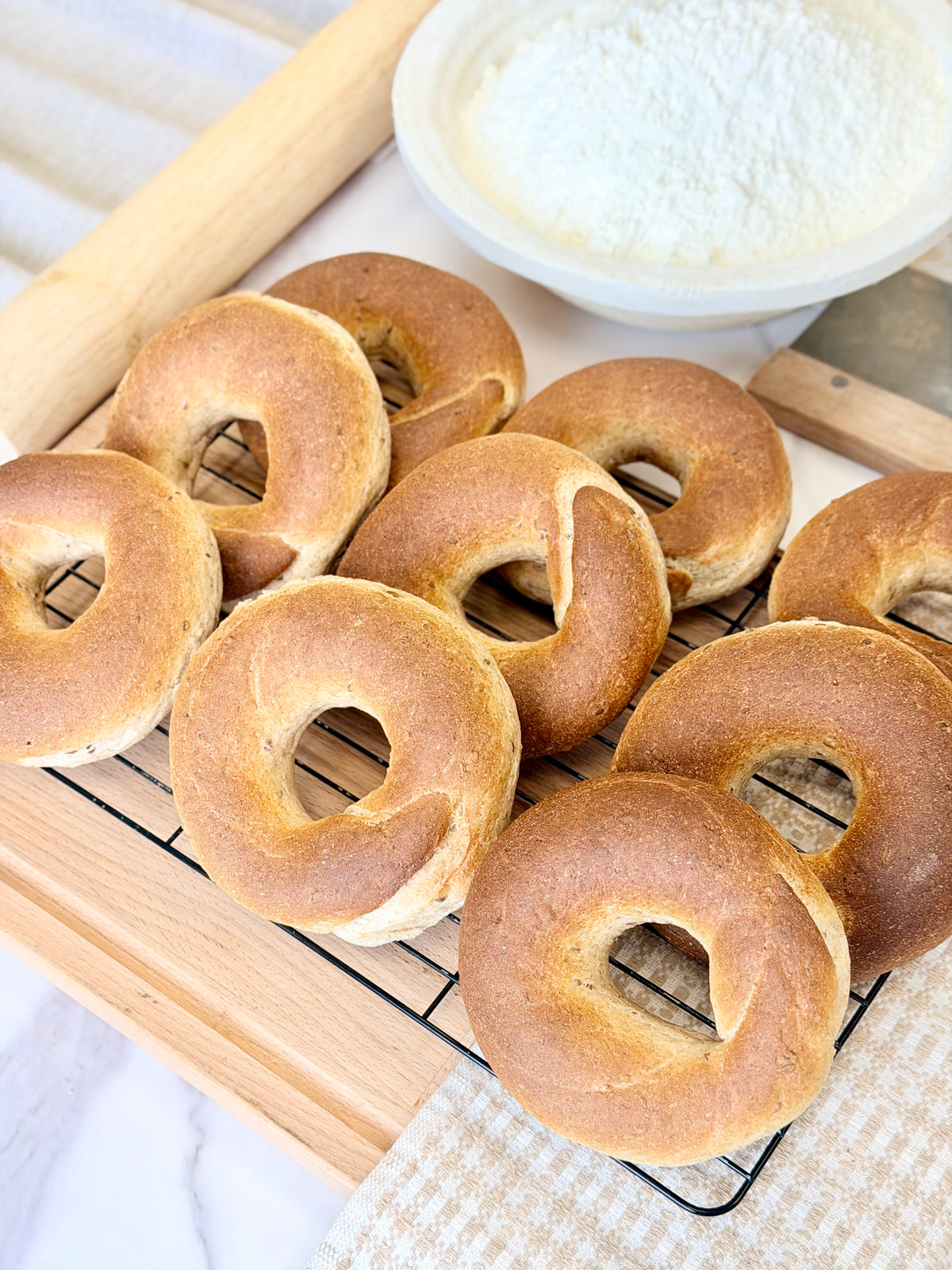 Organic Whole Wheat Bagels Pack of 6