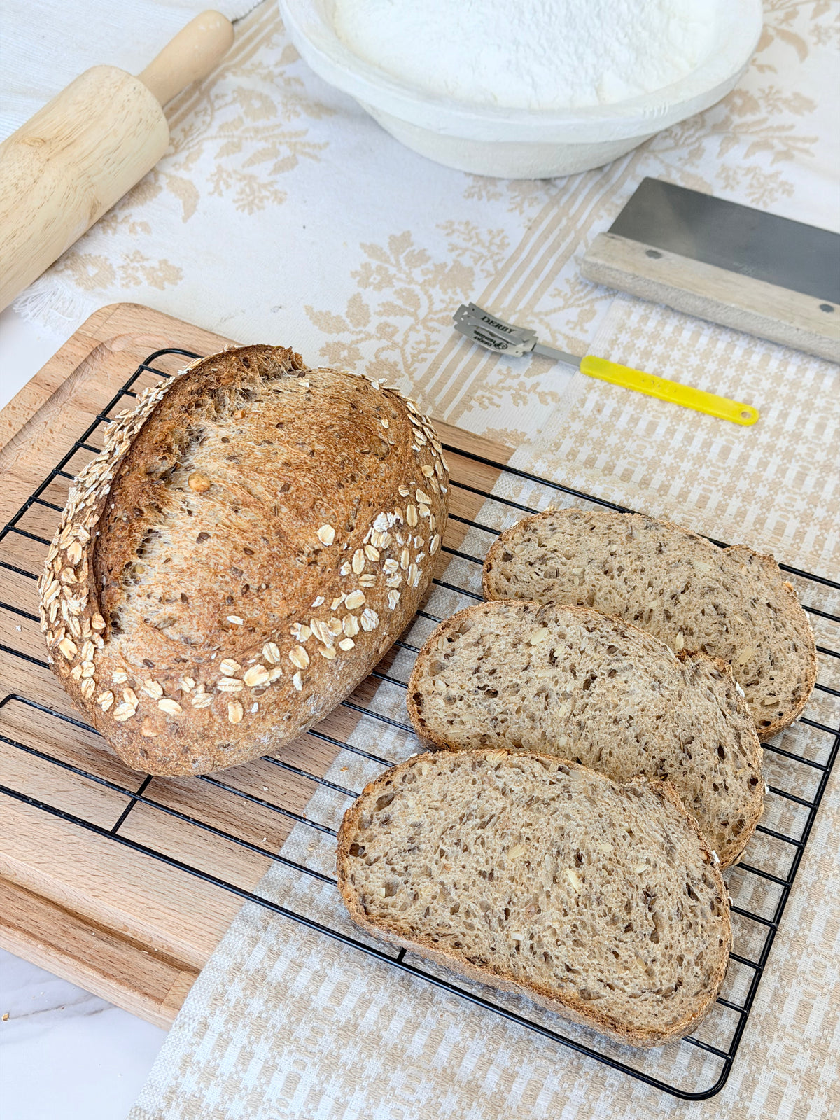 Organic Whole Wheat Multiseed Sourdough