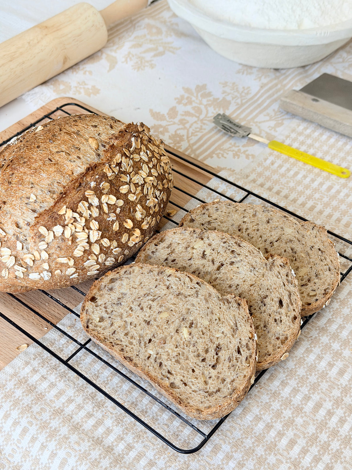 Organic Whole Wheat Multiseed Sourdough
