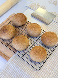 Organic Whole Wheat Hamburger Buns Pack of 6